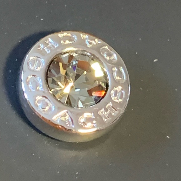 COACH Open Circle Stone Strand Earrings - Picture 4 of 8